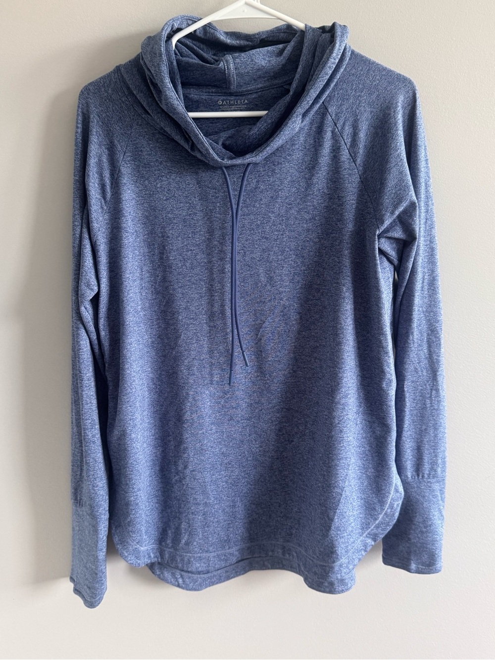 ATHLETA Blue Heather Cowl Neck Pullover‎ Hoodie